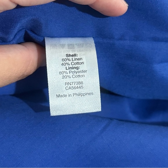 JCrew Factory Linen One Shoulder Dress - Picture 5 of 5